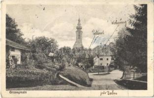1927 Großgmain, Grossgmain; Postamt / street view, post office (EK)