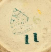 Gránit teáscsésze + alj + 1 db teáscsésze, jelzett, kopásnyomokkal, összesen 3 db