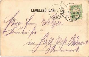 1901 Budapest I. Királyi lak és várbazár. Grassmann kiadása (EK)