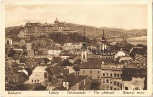 1930 Budapest I. Látkép, Tabán, Királyi vár (EK)