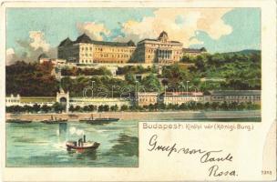 1900 Budapest I. Királyi vár, litho (EB)