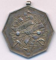 1914. "Szászvárosi Kun-Kollegium 1914 / Ép testben ép lélek" jelzett Ag díjérem füllel (12...