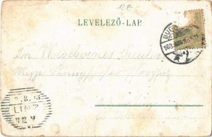 1903 Budapest V. Károly körút, villamosok, Haldek szőnyegház, Wellinger és Weiss, Strausz üzletei, E...