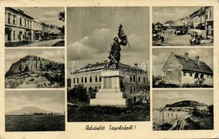 Tapolca with marketplace and sculpture (EK)