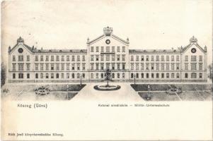 1911 Kőszeg, katonai alreáliskola. Róth Jenő kiadása (EK)