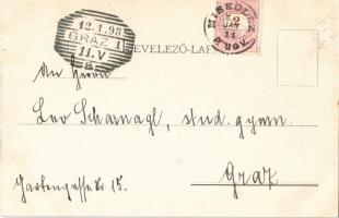 1898 Miskolc, Megyeháza, Református új templom, Mindszenti templom, Városháza tér. Gedeon és Társa k...