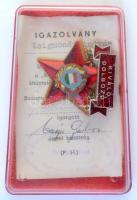 Vegyes ~30db-os szocialista jelvény tétel, nagyrészt eredeti tokban, miniatűrrel T:vegyes