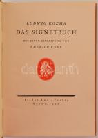 [Kozma Lajos] Kozma, Ludwig: Das signetbuch. Mit einer einleitung Emerich Kner. Gyoma, 1925., Kner I...