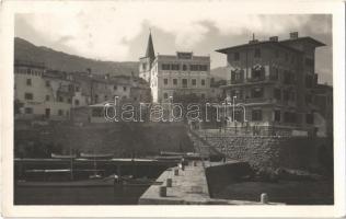Abbazia, Opatija; Pensione Cap. Casa / hotel, villa, Aida boat, molo. Mayer photo