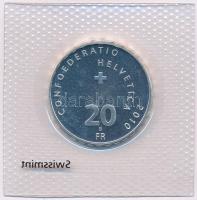 Svájc 2010B 20Fr Ag "Henry Dunant halálának 100. évfordulója" eredeti fóliacsomagolásban T...