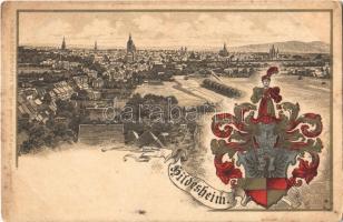 Hildesheim, Heraldische Postkarte No. 17. F. Astholz Art Nouveau, litho