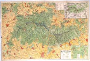 1933 Kirándulók térképe 6/a.: Mátra, 1:50000, Magyar Királyi Állami Térképészet, 61×99 cm