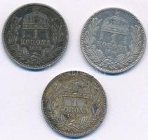 1893-1915. 1K Ag "Ferenc József" (3xklf) T:2,2-