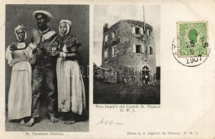 St Thomas natives and blue beard`s castle