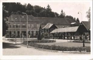 1939 Tarcsafürdő, Bad Tatzmannsdorf; Gyügyszertár, fodrászat, trafik. Atelier Karner / pharmacy, hairdressing salon, tobacco shop (EK)
