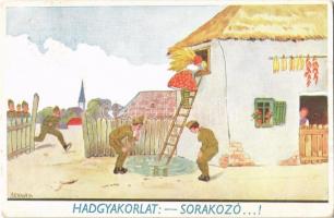 1940 Hadgyakorlat: Sorakozó...! / WWII Hungarian military humour s: Bernáth