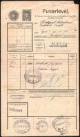 1928-1930 Fuvarlevél, 3 db