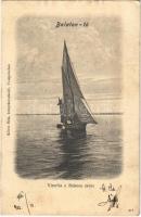 1903 Balaton, Vitorlás a Balaton taván. Köves Béla kiadása (r)