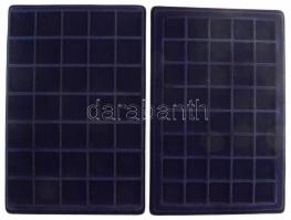 Éremtartó táska 10db tálcával, összesen 402 férőhellyel, használt, jó állapotban