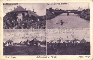 1932 Balatonmáriafürdő, Ladányi penzió, Nagycsatorna, Pécsi telep