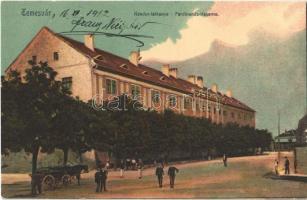 1912 Temesvár, Timisoara; Nándor laktanya, katonák / Ferdinands-Kaserne / K.u.K. military barracks, soldiers (apró szakadás / tiny tear)