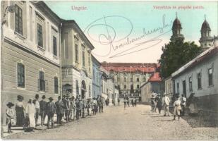 1913 Ungvár, Uzshorod, Uzhhorod, Uzhorod; Városháza, Püspöki palota. Székely és Illés kiadása / town hall, bishops palace