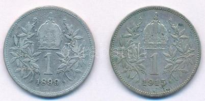 Ausztria 1899-1915. 1K Ag "Ferenc József" (2x) T:1-,2-
Austria 1899-1915. 1 Corona Ag &qu...