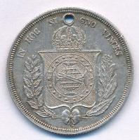 Brazília 1867. 500R Ag "II. Péter" T:2 ly.
Brasil 1867. 500 Reis Ag "Pedro II" ...