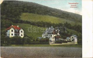 1912 Trencsénteplic, Trencianske Teplice; Nyaralók / Villenviertel / villas (EK)