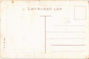 Marosvásárhely, Targu Mures; Kossuth park és szobor. W. L. Bp. 6417. / park, statue, monument (gyűrő...