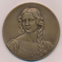 Berán Lajos (1883-1943) 1931."Budapesti emlék" kétoldalas, vert Br emlékérem (79mm) T:1,1-