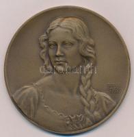 Berán Lajos (1883-1943) 1931."Budapesti emlék" kétoldalas, vert Br emlékérem (79mm) T:1,1-