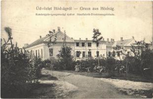 1908 Hódság, Odzaci; Kendergyár-igazgatósági épület / Hanffabrik Direktionsgebäude / directorate building of the hemp factory (EK)