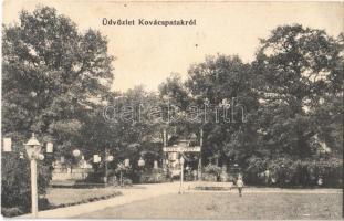 Kovácspatak, Kovacov; Vendéglő bejárata Isten hozott táblával / restaurant entrance, Welcome sign