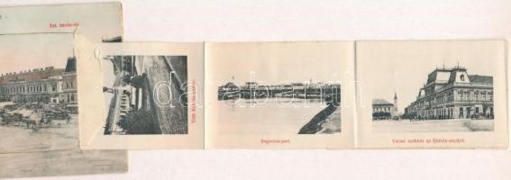 1908 Baja, Szent István tér, piac. Leporellolap