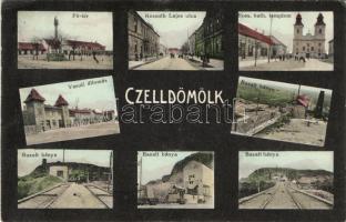 Celldömölk with railway station and mines