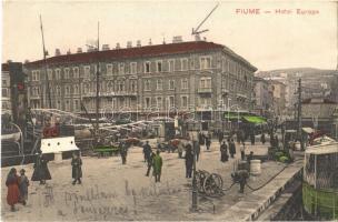 1911 Fiume, Rijeka; Európa szálloda és kávéház / Hotel and Cafe Europa