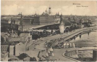 Moscow, Moskau, Moscou; Kreml / Kremlin, horse-drawn tram. Knackstedt & Co. - from postcard booklet