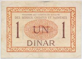 Szerb-Horvát-Szlovén Királyság 1919. 1D T:III
Kingdom of the Serbs, Croats and Slovenes 1919. 1 Din...
