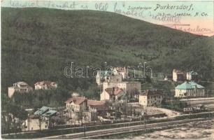 Purkersdorf, Sanatorium, railway, Ceres advertisement