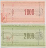 Lengyelország 1989. 1000Zl + 2000Zl "Lengyel Nemzeti Bank" utazási csekk T:II 
Poland 198...