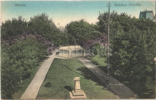 1922 Giurgiu, Gyurgyevó; Gradina Aleiului / park, garden (EK)