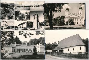 Kb. 200 db MODERN magyar fekete-fehér retro képeslap kisebb településekkel / Cca. 200 modern Hungari...