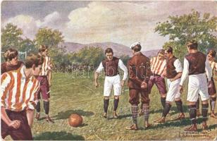 1914 Football players, football match. B.K.W.I. 459-3. s: E. O. Braunthal, E. Ranzenhofer