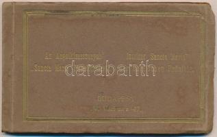 Budapest V. Az Angolkisasszonyok Sancta Maria Nevelőintézete - képeslap füzet 20 db lappal, belsők, ...