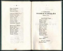1842 A Győri Olvasó Társaság Részeseinek névsora betűrenddel 's annak szabályai 1842. (3-ik év....