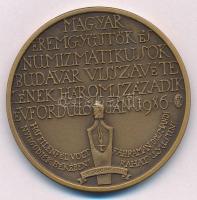 Csíkszentmihályi Róbert (1940-) 1986. Magyar Éremgyűjtők és Numizmatikusok Budavár visszavételének 300. évfordulóján Br emlékérem (42,5mm) T:1,1- Adamo BP26