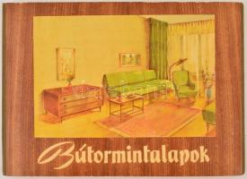 Szeiffert J. Pomogáts Béla: Bútormintalapok. Bp., 1958. Kiadói kartonálású mappa 79 táblával