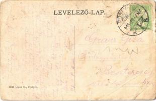 1915 Pöstyén, Pistyan, Piestany; Fürdőkocsi, infanterista. Gipsz H. kiadása / Badewagen / spa carria...