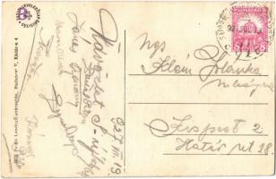 1927 Sátoraljaújhely, Pályaudvar, Vasútállomás, vasutasok. Vasúti Levelezőlapárusítás 4835. + "...